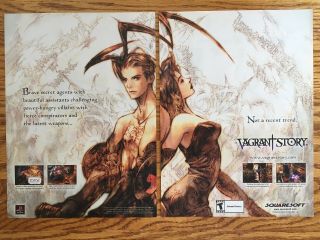 Vagrant Story Playstation Ps1 Psx 2000 Video Game Poster Ad Art Print Rare Rpg
