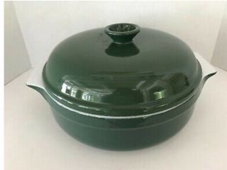 Vintage Emile Henry Dutch Oven Casserole Round With Lid 11” Round