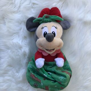 Disney Babies Minnie Mouse Holiday Plush Doll In Pouch For Christmas 2019
