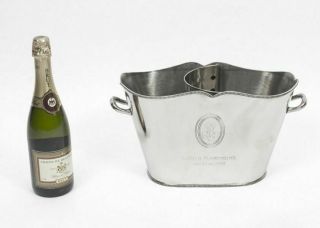 Louis Roederer Champagne Ice Bucket Silver Plated Bar Equipment