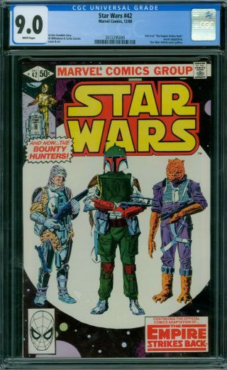 Star Wars 42 Cgc 9.  0 - White Pages