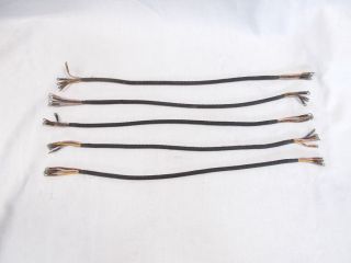Set Of Five Likely (n.  O.  S. ) 1920 - 1930 Cloth Ericsson Candlestick Harness