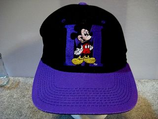 Mickey Mouse Unlimited Purple/black Hat Adjustable Baseball Cap
