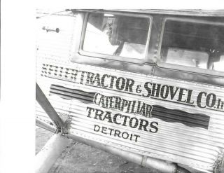 Vintage Black & White 8 X 10 Photo Of Keller Tractor Caterpillar Detroit