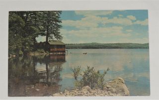 Vintage Big Lake Fishing Postcard Mo.  St Joseph