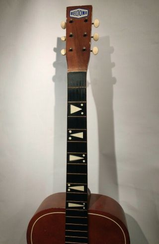 Vintage Beltone Acoustic Parlor Guitar PARTS REPAIR USA Harmony Kay Regal 3