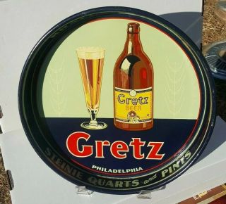 Gretz Beer Tray 1930 