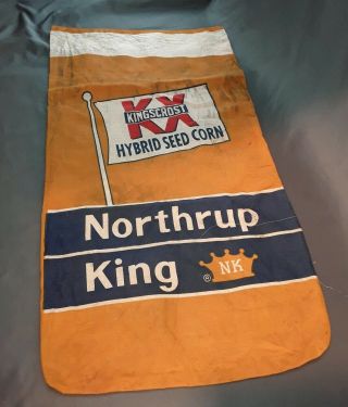 Vintage Cloth Seed Corn Sack Northrup King Farm Bag Circa 1950 