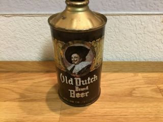 Old Dutch Brand Beer (176 - 1) Empty Cone Top Beer Can By Aztec,  San Diego,  Ca