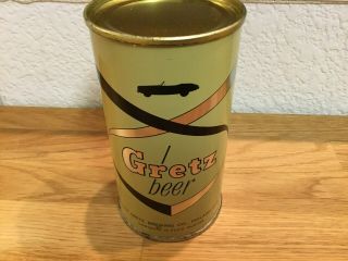 Gretz Beer (75 - 21) Empty Flat Top Beer Can By William Gretz,  Philadelphia,  Pa