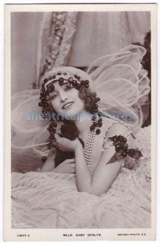 Stage Actress And Dancer Gaby Deslys In Costume.  Rotary Postcard