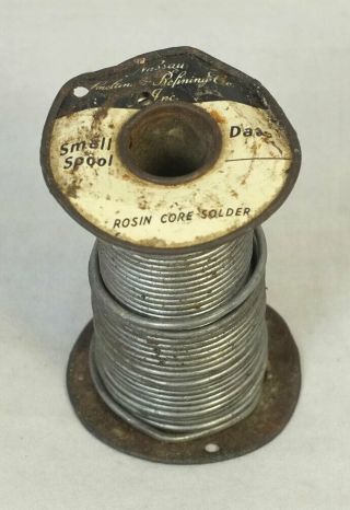 Spool Vintage Western Electric Nassau Rosin Core Solder