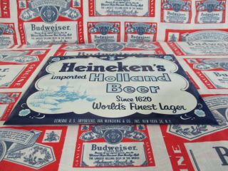 VTG 1950 ' s HEINEKEN ' S HEINEKEN BEER TOC TIN BAR PUB SIGN HOLLAND WINDMILL A, 2