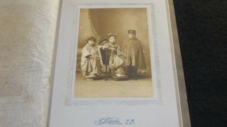 11321 Japanese Vintage Photo / 1910s Portraits Of Brother & Sisters W Boy Girl