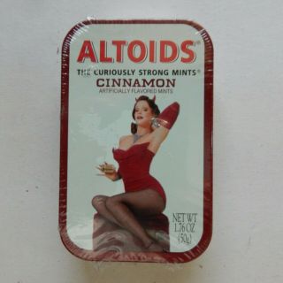 Altoids Limited Edition Tin Cinnamon Pin Up Girl Factory Mints