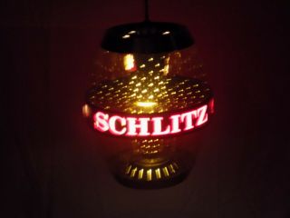 1962 Schlitz Beer Lighted Keg Barrel Rotating Hanging Sign/light (make Offer)