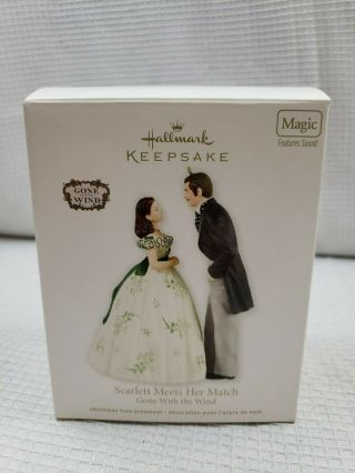 2012 Hallmark Gone With The Wind Ornament With Sound Scarlett Meets Her Match