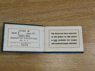 Man United - Vintage Season Ticket Book 1965 / 66 - Nearly Complete. 3