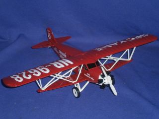 Vintage Texaco 1929 Buhl Ca - 6 Sesquiplane Diecast Airplane Bank By Ertl 2001