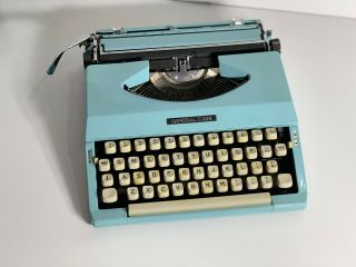 Vintage/retro Imperial 200 Portable Typewriter Blue - Made In Japan