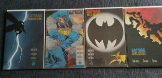 Batman The Dark Knight Returns 1 - 4 Complete Comic Book Set 1st Prints Nm