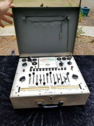 Vintage Eico Model 666 Dynamic Conductance Tube & Transistor Tester.  Parts Repr