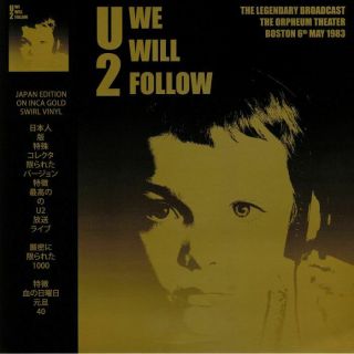U2 - We Will Follow Japan Edition On Inca Gold Swirl Vinyl Lp Crlvny023