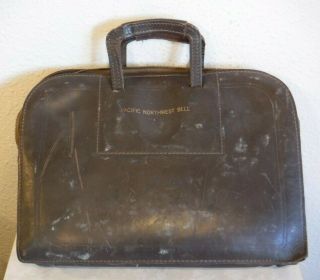 Pacific Northwest Bell Telephone Brown Leather Sales And Repairman Business Case