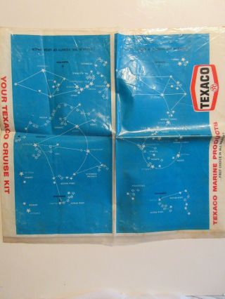 Texaco Marine Products Plastic Pouch Envelope For Carrying Charts Registration