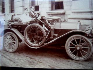 Large Photo Early 1900 ' s Sporty Automobile 2