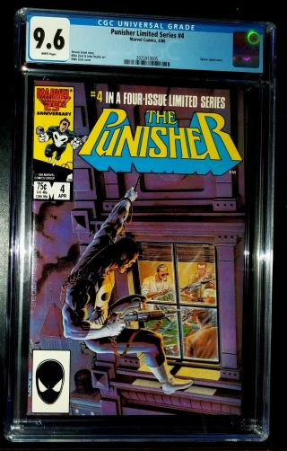 1986 The Punisher 4 Marvel Comics Cgc 9.  6 Near,