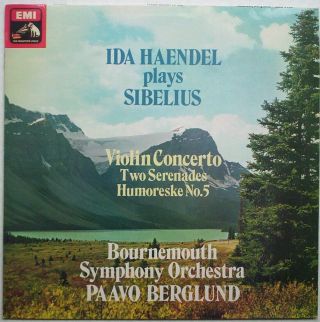 Sibelius.  Ida Haendel.  Violin Concerto.  Bournemouth Symphony Orch.  Emi Asd 3199.