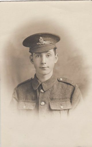 Old Photo Military Man Uniform Soldier Royal Artillery Great Yarmouth Norfolk F3