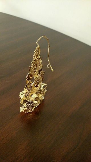 The Danbury 1996 Gold - plated Christmas Ornament 