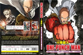 One Punch Man Complete Season 1 Dvd 12 Episodes Ova & Special English Dubbed