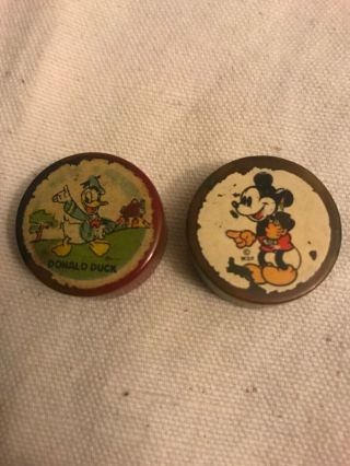 Vintage Disney Donald Duck And Mickey Mouse Bakelite Pencil Sharpener