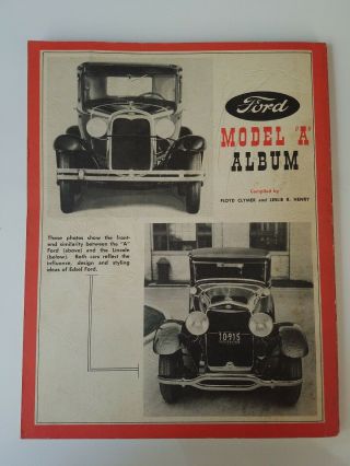 Ford Model A Album Pictorial History Book By Floyd Clymer Photos Data Info More 2
