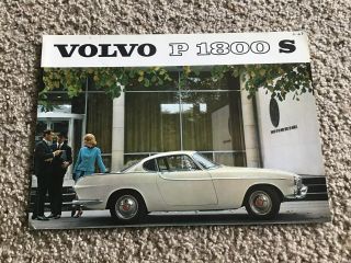 1963 Volvo P - 1800 - S,  Color Sales Literature.