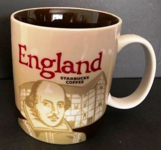 Starbucks Coffee Global Icon Mug Collector Series: England.  16 Oz. ,  473 Ml. ,  2010