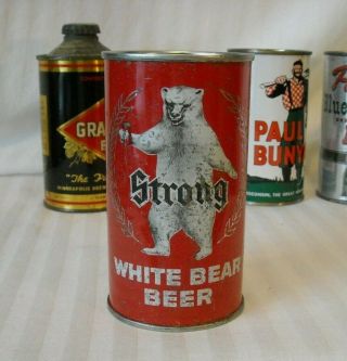 White Bear Strong Flat Top Beer Can