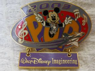 2003 Walt Disney Imagineering Wdi Trading Le Pin Pop Mickey Mouse Mission Space