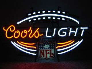 Coors Light Nfl Football Neon Sign