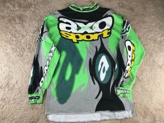 Vtg 80s 90s Axo Sport Motocross Moto X Jersey L Fox Image Single Stitch T Shirt