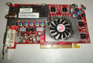 Vintage Ati Radeon Aiw 9800 Pro 128mb R300 Ddr Agp Dvi S - Video Graphics