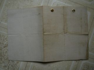 1912 deer hunting license,  Allegan,  MI with both tags,  cloth material 2
