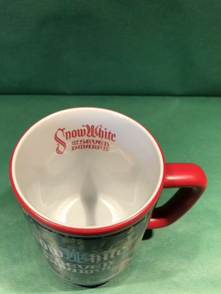 Disney Store Snow White 7 Dwarfs Evil Queen Prince Red Large Coffee Mug 16 oz. 2