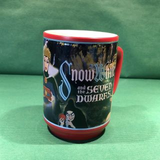 Disney Store Snow White 7 Dwarfs Evil Queen Prince Red Large Coffee Mug 16 oz. 3