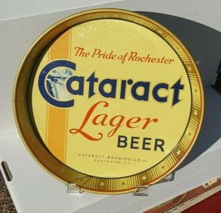 Old Cataract Brewing Co.  Rochester Ny Cream Ale Lager Beer Serving Tray 12 " 1930