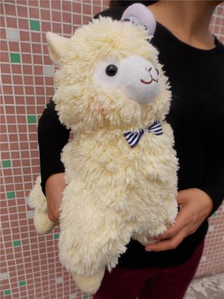 Huge Japan Amuse Arpakasso Alpacasso Alpaca Yellow Hat 20 " Plush Doll Toy Gift