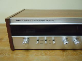 Vintage Nikko AM / FM Stereo Receiver Model STA - 1010 Made In Japan w/ Antenna 3